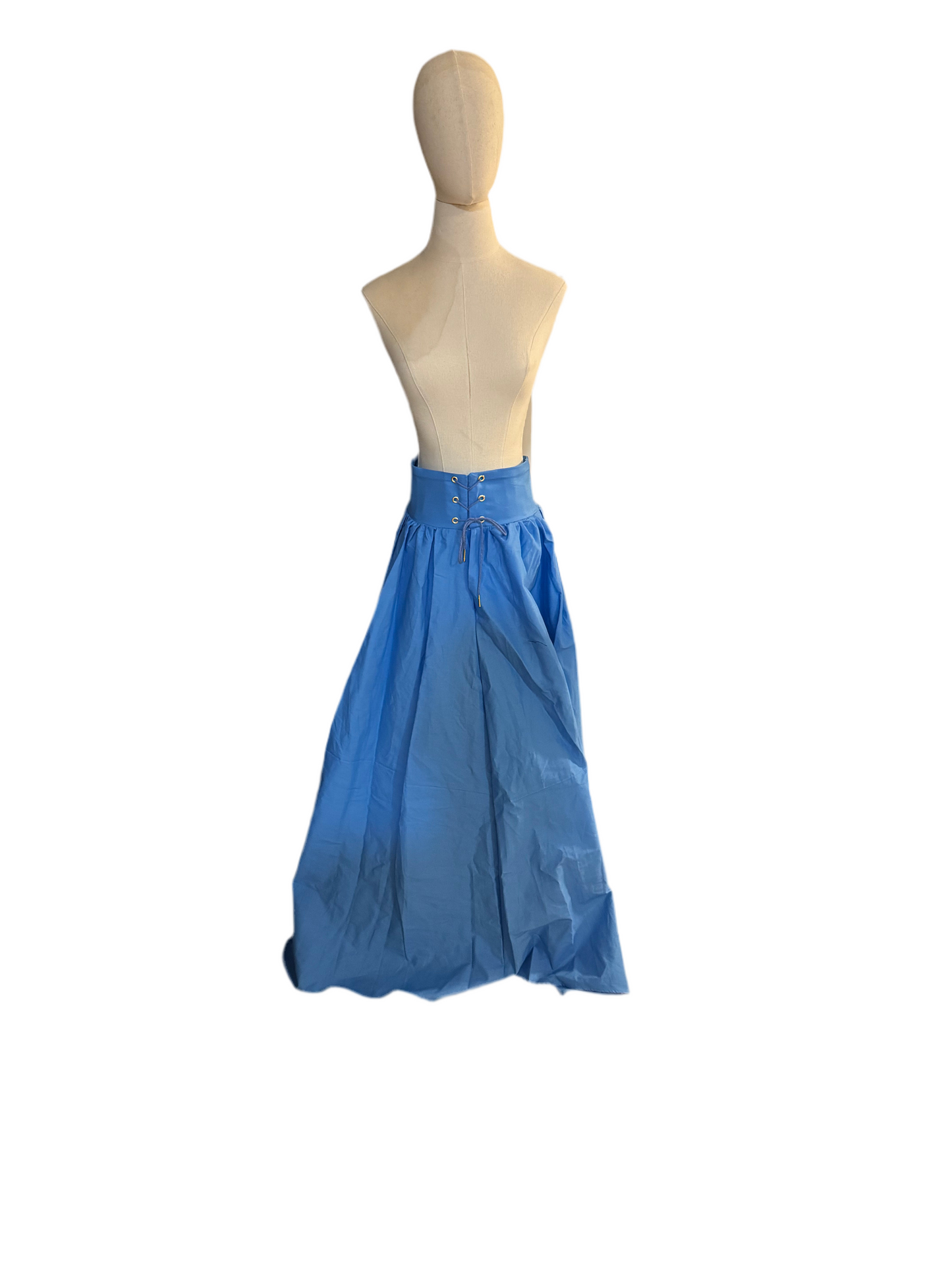 Cotton Lace Up Skirt